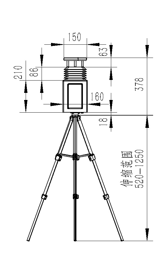 Product Dimensions of Professional Weather Station