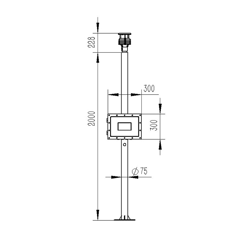 Mining Weather Station Product Dimensions