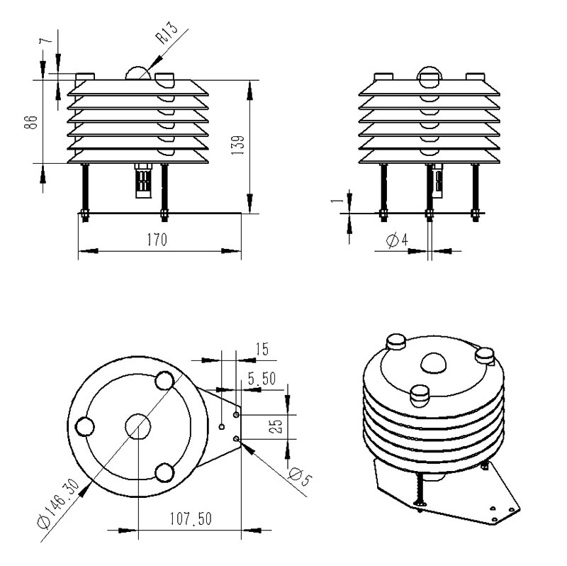 Environmental Sensors Product Dimensions