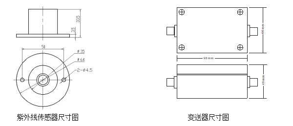 Radiation Sensor Solar Irradiance SensorStructural Dimensions