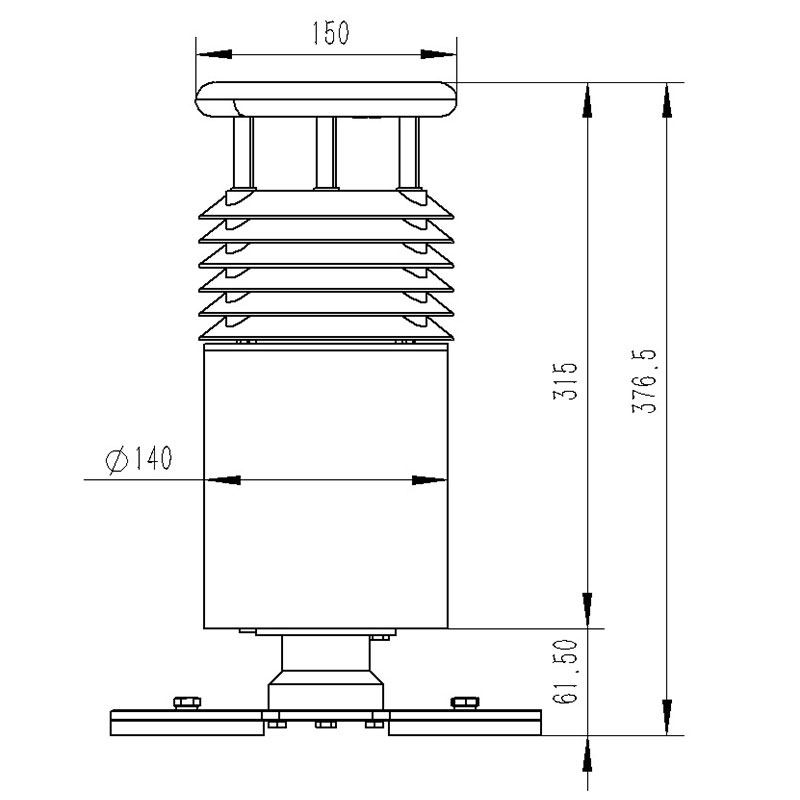 Weather station for car size chart