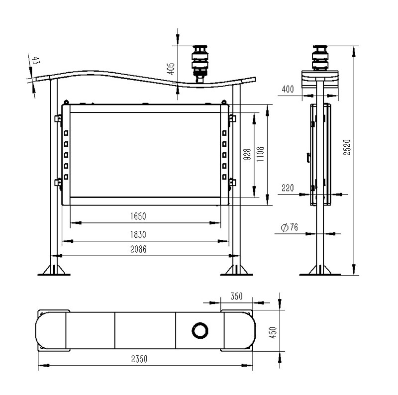 Ambient Weather Station Product Size