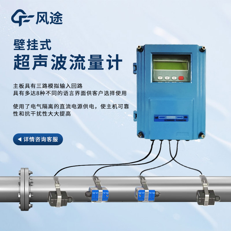 Non-Intrusive & High-Precision: TDS-100 Fixed Ultrasonic Flow Meter for Industrial Needs